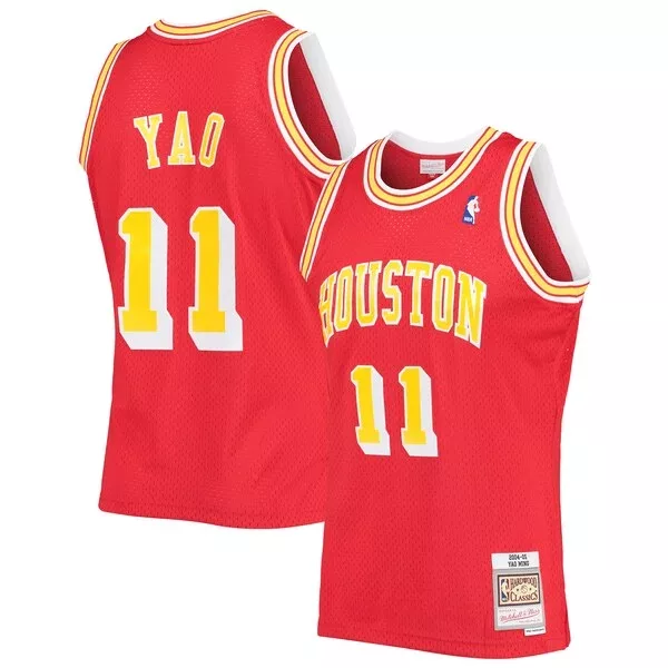 Sofisticato Ottimo Duraturo Yao Ming Houston Rockets 2004/05 Hardwood Classics Swingman Jersey Red per i Fan Veri