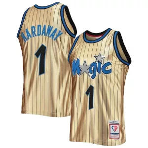 Sofisticato Penny Hardaway Orlando Magic 75th Anniversary 1993/94 Hardwood Classics Swingman Jersey Gold per i Fan Veri