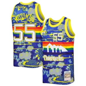 Sofisticato Prestigioso Comodo Dikembe Mutombo Denver Nuggets Hardwood Classics Lunar New Year Swingman Jersey Blue per i Fan Veri