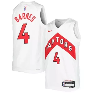 Sofisticato Scottie Barnes Toronto Raptors Nike Youth Swingman Jersey Association Edition White/Red per i Fan Veri