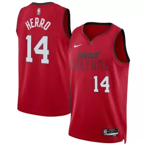 Sofisticato Tyler Herro Miami Heat Nike Unisex 2024/25 Swingman Player Jersey City Edition Red per i Fan Veri