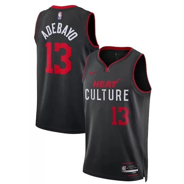 Splendido Delizioso Pratico Bam Adebayo Miami Heat Nike Unisex 2023/24 Swingman Jersey Black City Edition per i Fan Veri