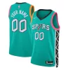 Splendido Duraturo San Antonio Spurs Nike Unisex 2022/23 2022/23 Swingman Custom Jersey City Edition Turquoise per i Fan Veri