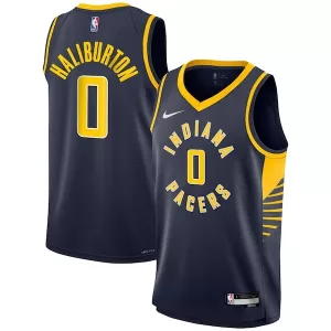 Splendido Fantastico Fascinante Tyrese Haliburton Indiana Pacers Nike Youth Swingman Jersey Icon Edition Navy per i Fan Veri