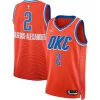 Splendido Fantastico Gorgeous Shai Gilgeous Alexander Oklahoma City Thunder Jordan Brand Unisex Swingman Jersey Statement Edition Orange per i Fan Veri