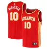 Gorgeous Prestigioso Lussuoso Zaccharie Risacher Atlanta Hawks Youth 2024 NBA Draft Fast Break Player Jersey Icon Edition Red per i Fan Veri