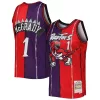 Splendido Stupendo Trendy Tracy McGrady Toronto Raptors Hardwood Classics 1998/99 Split Swingman Jersey Purple/Red per i Fan Veri