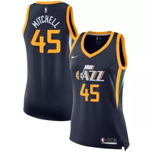 Stupendo Bellissimo Fantastico Donovan Mitchell Utah Jazz Nike Women's Swingman Jersey Icon Edition Navy per i Fan Veri