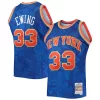 Stupendo Patrick Ewing New York Knicks Hardwood Classics 1991/92 Lunar New Year Swingman Jersey Blue per i Fan Veri