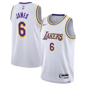 Stupendo Prestigioso LeBron James Los Angeles Lakers Nike Youth Swingman Jersey Association Edition White per i Fan Veri