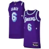 Trendy Cool Stupendo LeBron James Los Angeles Lakers Nike Authentic Player Jersey City Edition Purple per i Fan Veri