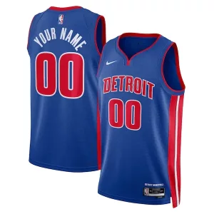 Trendy Delizioso Detroit Pistons Nike Unisex Swingman Custom Jersey Blue Icon Edition per i Fan Veri