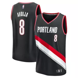 Trendy Deni Avdija Portland Trail Blazers Fast Break Replica Player Jersey Icon Edition Black per i Fan Veri