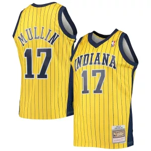 Trendy Eccezionale Chris Mullin Indiana Pacers 1999/00 Hardwood Classics Swingman Jersey Gold per i Fan Veri