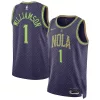 Trendy Fantastico Zion Williamson New Orleans Pelicans Nike Unisex 2024/25 Swingman Player Jersey City Edition Purple per i Fan Veri