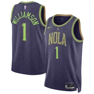 Trendy Fantastico Zion Williamson New Orleans Pelicans Nike Unisex 2024/25 Swingman Player Jersey City Edition Purple per i Fan Veri