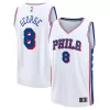 Duraturo Paul George Philadelphia 76ers Youth Fast Break Replica Player Jersey Association Edition White per i Fan Veri