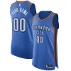 Trendy Oklahoma City Thunder Nike Authentic Custom Jersey Blue Icon Edition per i Fan Veri
