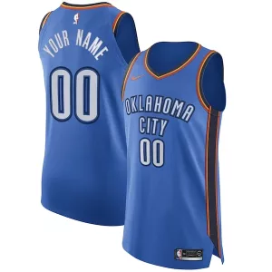 Trendy Oklahoma City Thunder Nike Authentic Custom Jersey Blue Icon Edition per i Fan Veri
