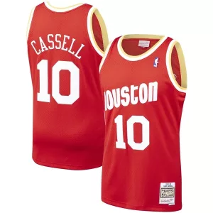 Trendy Sofisticato Accattivante Sam Cassell Houston Rockets 1993/94 Hardwood Classics Swingman Jersey Red per i Fan Veri