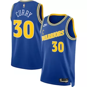 Trendy Stephen Curry Golden State Warriors Nike Swingman Jersey Classic Edition Blue per i Fan Veri