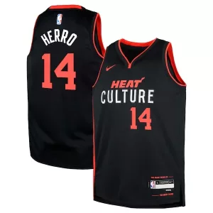 Trendy Versatile Delizioso Tyler Herro Miami Heat Nike Youth Swingman Replica Jersey City Edition Black per i Fan Veri