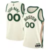 Versatile Boston Celtics Nike Unisex 2023/24 Custom Swingman Jersey White City Edition per i Fan Veri