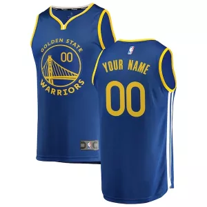 Versatile Golden State Warriors Youth 2019/20 Fast Break Custom Replica Jersey Royal Icon Edition per i Fan Veri