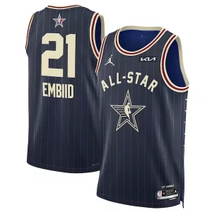 Versatile Lussuoso Joel Embiid Jordan Brand Unisex 2024 NBA All Star Game Swingman Jersey Navy per i Fan Veri