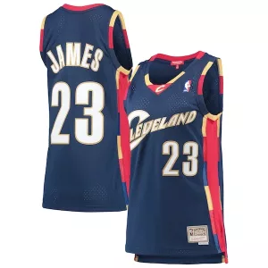 Versatile Lussuoso LeBron James Cleveland Cavaliers Women's Hardwood Classics Swingman Jersey Navy per i Fan Veri