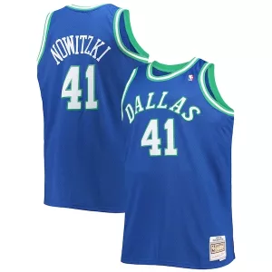 Versatile Magnifico Gorgeous Dirk Nowitzki Dallas Mavericks Big & Tall 1998/99 Hardwood Classics Swingman Jersey Blue per i Fan Veri