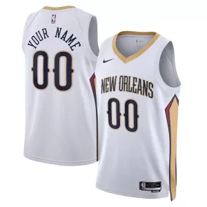 Versatile Magnifico New Orleans Pelicans Nike Unisex Swingman Custom Jersey White Association Edition per i Fan Veri