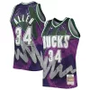Versatile Moderno Ray Allen Milwaukee Bucks Hardwood Classics 2000/01 Hyper Hoops Swingman Jersey Purple per i Fan Veri