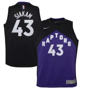 Versatile Pascal Siakam Toronto Raptors Nike Youth 2020/21 Swingman Player Jersey Black/Purple Earned Edition per i Fan Veri