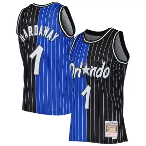 Versatile Pratico Penny Hardaway Orlando Magic Hardwood Classics 1994/95 Split Swingman Jersey Blue/Black per i Fan Veri