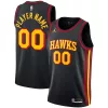 Versatile Prestigioso Atlanta Hawks Jordan Brand Swingman Custom Jersey Statement Edition Black per i Fan Veri