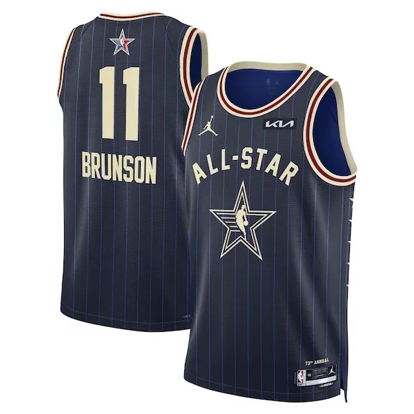 Versatile Robusto Jalen Brunson Jordan Brand Unisex 2024 NBA All Star Game Swingman Jersey Navy per i Fan Veri