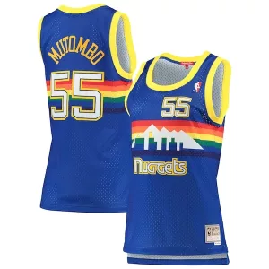Accattivante Bellissimo Magnifico Dikembe Mutombo Denver Nuggets Women's 1991/92 Hardwood Classics Swingman Jersey Royal per i Fan Veri