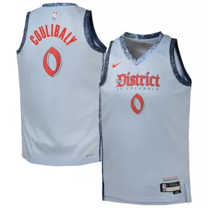 Accattivante Bilal Coulibaly Washington Wizards Nike Youth 2024/25 Swingman Player Jersey City Edition Light Blue per i Fan Veri