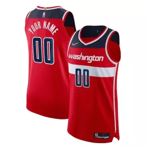 Accattivante Cool Trendy Washington Wizards Nike 2021/22 Diamond Authentic Custom Jersey Icon Edition Red per i Fan Veri