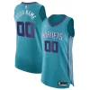 Accattivante Gorgeous Charlotte Hornets Jordan Brand Authentic Custom Jersey Teal Icon Edition per i Fan Veri