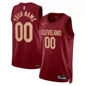 Accattivante Prestigioso Cleveland Cavaliers Nike Unisex Swingman Custom Jersey Burgundy Icon Edition per i Fan Veri