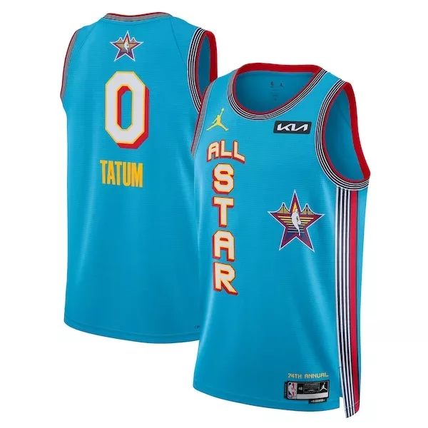 Accattivante Resistente Bellissimo Jayson Tatum Nike Unisex 2025 NBA All Star Game Swingman Player Jersey Light Blue per i Fan Veri