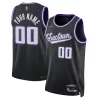 Accattivante Sacramento Kings Nike 2021/22 Swingman Custom Jersey City Edition Black per i Fan Veri