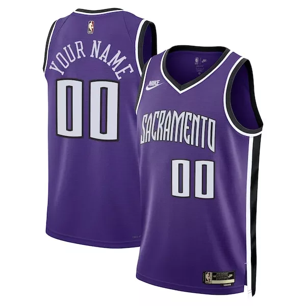 Accattivante Sacramento Kings Nike Unisex Adult Swingman Custom Jersey Classic Edition Purple per i Fan Veri