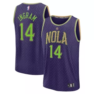 Attraente Accattivante Trendy Brandon Ingram New Orleans Pelicans 2024/25 Fast Break Player Jersey City Edition Purple per i Fan Veri