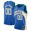 Attraente Cool Robusto Milwaukee Bucks Nike Unisex 2023/24 Custom Swingman Jersey Royal City Edition per i Fan Veri