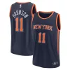 Attraente Jalen Brunson New York Knicks Youth Fast Break Replica Player Jersey Statement Edition Navy per i Fan Veri