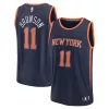 Attraente Prestigioso Jalen Brunson New York Knicks Fast Break Replica Player Jersey Statement Edition Navy per i Fan Veri