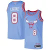 Attraente Prestigioso Zach LaVine Chicago Bulls Nike Swingman Player Jersey City Edition Blue per i Fan Veri